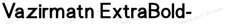 Vazirmatn ExtraBold字体转换
